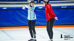 Шорт-трекисты рвутся в бой — фоторепортаж с тренировки участников спартакиады