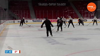 Подготовка к сезону плей-офф в сюжете «Открытая тренировка Трактора»