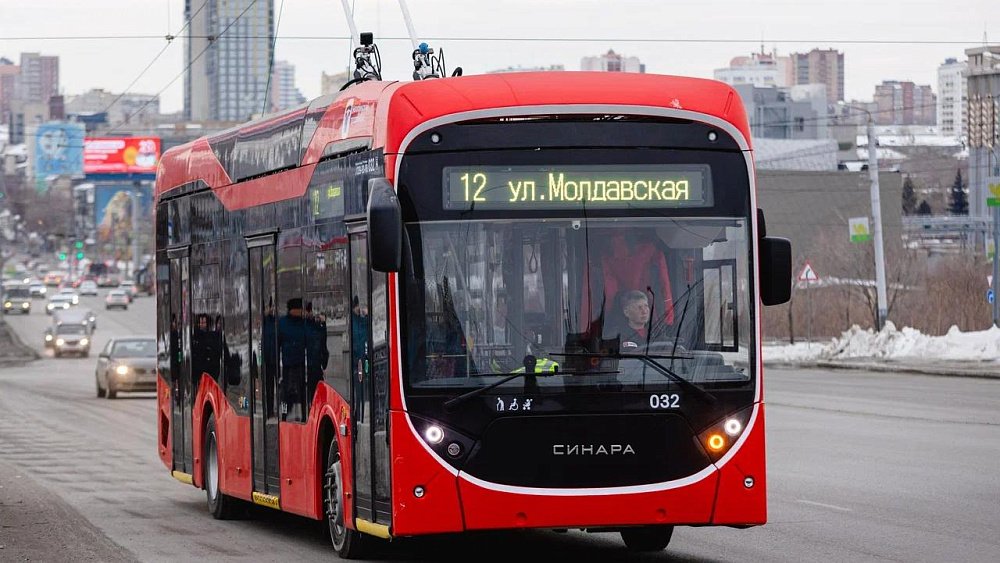 В Челябинске запустили новые троллейбусы на маршрут № 12