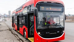 В Челябинске запустили новые троллейбусы на маршрут № 12