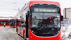 В Челябинске запустили новые троллейбусы на маршрут № 12