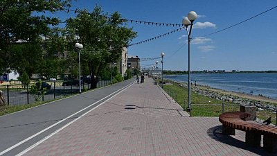 Челябинскую набережную благоустроили по проекту формирования комфортной городской среды