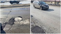 В Челябинске подрядчики приступили к ямочному ремонту дорог