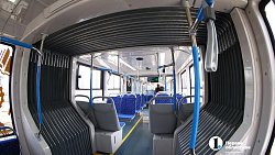 Челябинцам показали первый трехсекционный трамвай на российских комплектующих