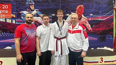 Челябинский тхэквондист Никита Губанов завоевал серебро на чемпионате России