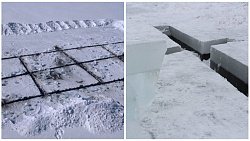 В Челябинской области начали пилить лед на водоемах