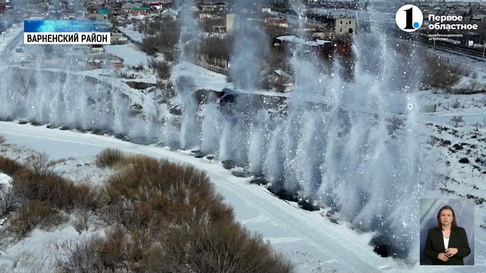 На реке Нижний Тогузак взорвали лед