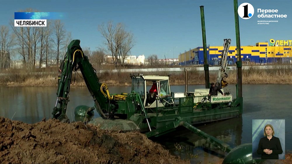 В Челябинске очистят реку Миасс от ила