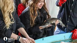 На ферме в Челябинской области вырос 15‑килограммовый осетр Петр