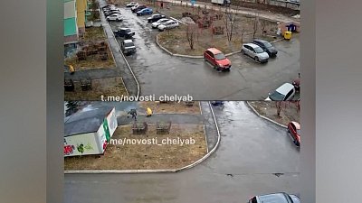 В Челябинске задержали мужчин, запускающих пиротехнику во дворе жилого дома