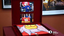 Побывавший в космосе флаг Челябинской области передали Историческому музею