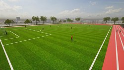 На челябинском стадионе появятся площадки для волейбола, стритбола, скейтеров