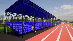 На челябинском стадионе появятся площадки для волейбола, стритбола, скейтеров