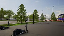 На челябинском стадионе появятся площадки для волейбола, стритбола, скейтеров