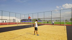 На челябинском стадионе появятся площадки для волейбола, стритбола, скейтеров