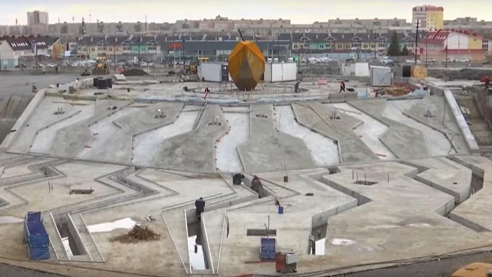 В магнитогорском парке «Притяжение» строят один из крупнейших в России фонтанов