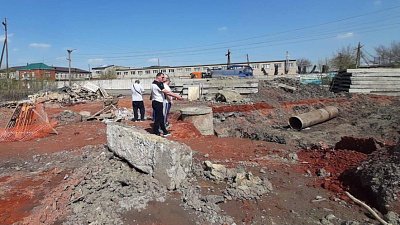 Работы по восстановлению коллектора в Копейске завершены на 90%