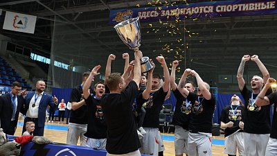 Баскетбольный клуб «Металлург» завоевал чемпионский титул Высшей лиги