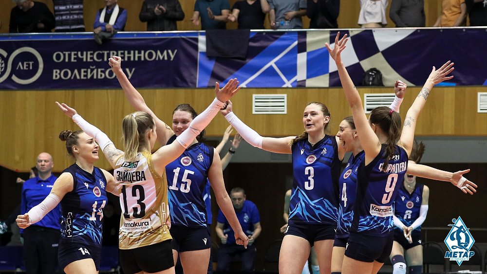Волейбольный клуб «Динамо‑Метар» финишировал в шестерке сильнейших в Суперлиге