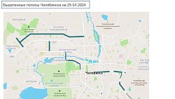 В Челябинске за лето выделенные полосы появятся на четырех крупных улицах