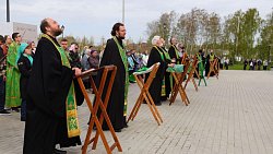 В Челябинске освятили крестильный храм кафедрального собора Рождества Христова