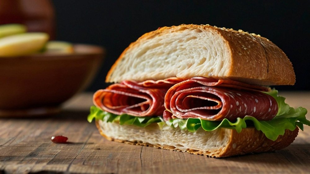 Бутерброд с колбасой содержит сверх нормы насыщенного жира