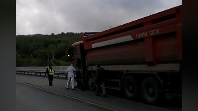 В Челябинской области на 1573 километре трассы М-5 организовали реверсивное движение