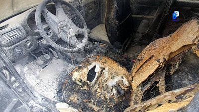Бытовой конфликт привел к поджогу автомобиля