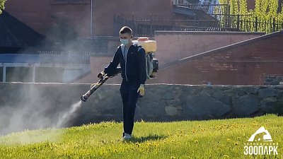 Территорию Челябинского зоопарка обработали от клещей