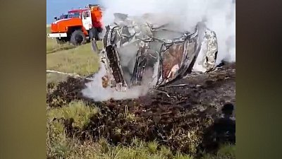 Серьезная авария под Магнитогорском попала на видео