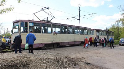 В Металлургическом районе Челябинска запустили трамвай‑челнок