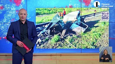 Под Копейском поезд снес внедорожник