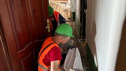 Челябинские строители начали восстанавливать еще один многоквартирный дом в Ясиноватой