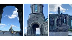 Челябинка нашла своего деда в «Реке Памяти» в парке «Патриот» в Москве