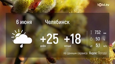 В Челябинской области будет жаркий день и пройдут дожди