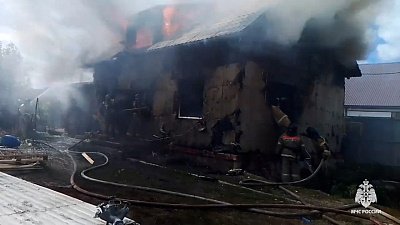 В Троицком городском округе мужчина пострадал во время пожара