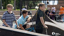 В центре Челябинска открыли скейт‑парк с новыми фигурами