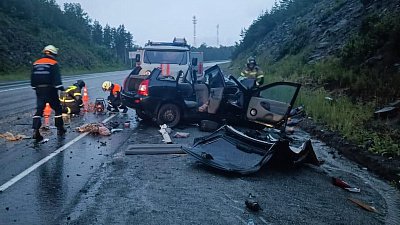 Смертельная авария произошла под Миассом на мокрой дороге