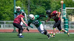 Челябинская команда одержала первую победу в чемпионате России по американскому футболу