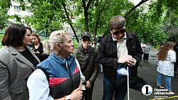 В Челябинске презентовали граффити для незрячих