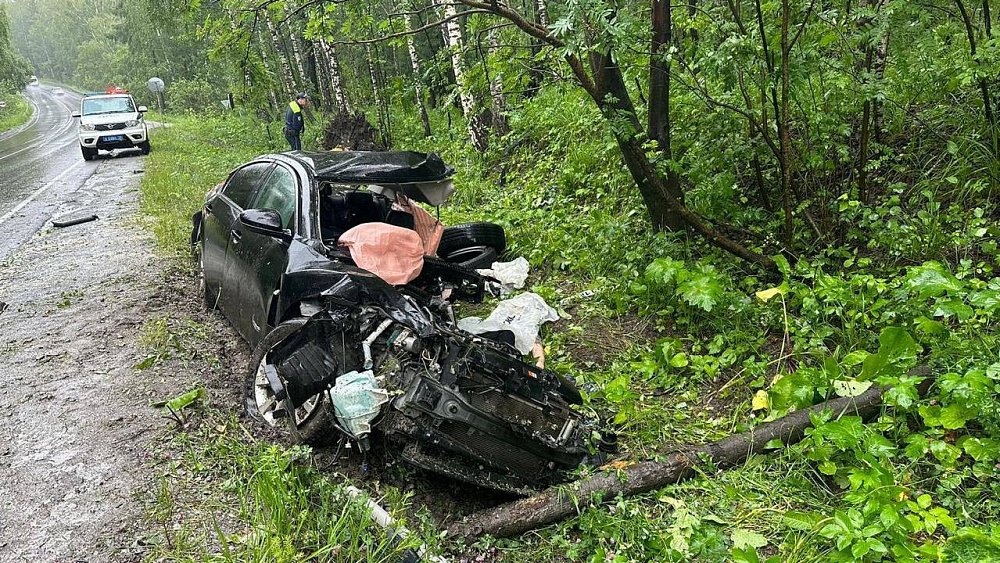 Два человека разбились после столкновения с деревом под Миассом