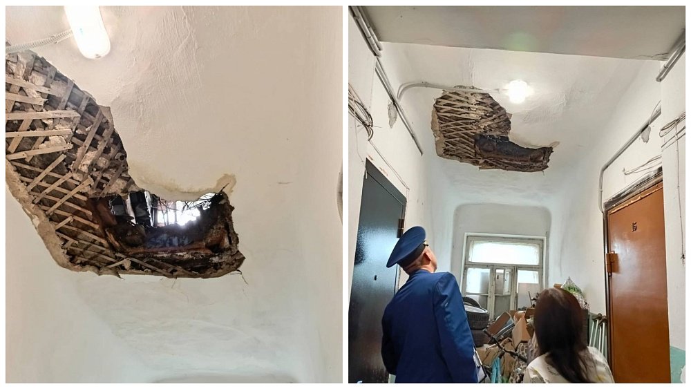 В одном из домов челябинского немецкого квартала обвалилась крыша