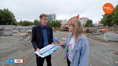 Новая входная зона в сквер на Молодогвардейцев в рубрике «Будет красиво»