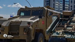 «Горит за милую душу»: в Челябинске показали подбитую технику НАТО