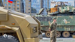 «Горит за милую душу»: в Челябинске показали подбитую технику НАТО