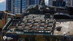 «Горит за милую душу»: в Челябинске показали подбитую технику НАТО