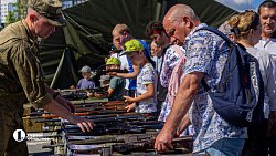 Выставку трофейной техники НАТО за день посетили 12 тысяч южноуральцев