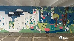 Подземку на «Детском мире» в Челябинске украсили граффити