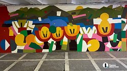 Подземку на «Детском мире» в Челябинске украсили граффити