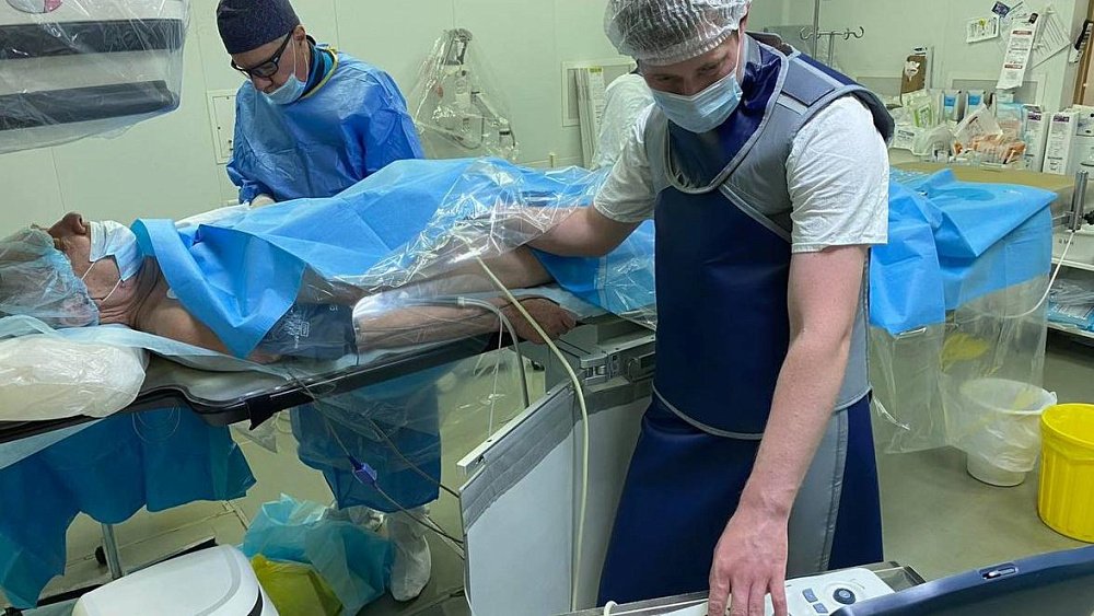 В Магнитогорске хирурги установили больному стент без применения контрастного вещества